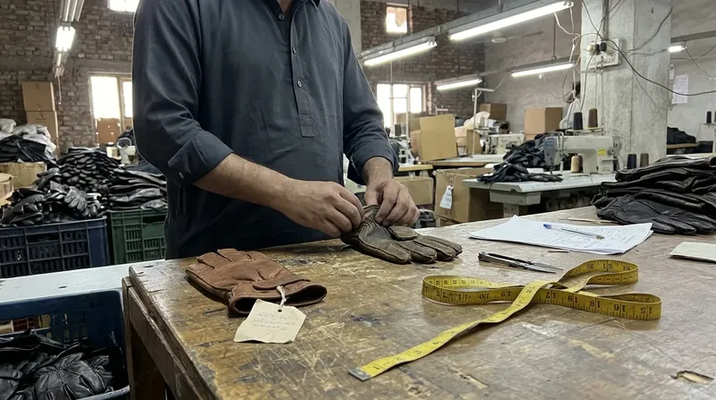 Checking: Every glove is checked against your approved sample.