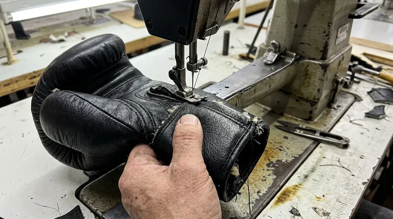 Stitching: Each glove part is stitched on single-needle machines.