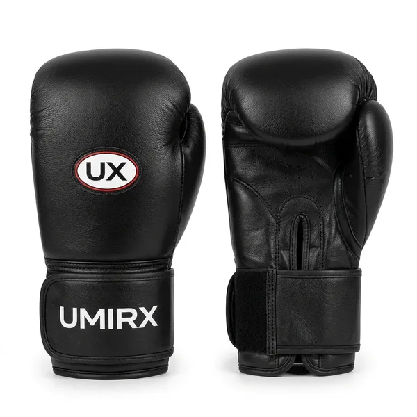 Bag gloves, black leather