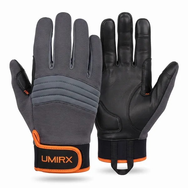 Tactical gloves, goatskin leather palm